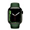 Apple Watch Series 7 (GPS) 41mm Aluminium grün mit Sportarmband Klee Vorschaubild