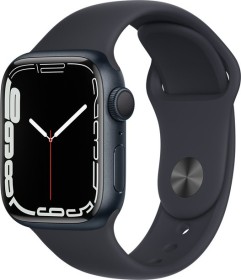 Bild Apple Watch Series 7 (GPS) 41mm Aluminium Mitternacht mit Sportarmband Mitternacht (MKMX3FD)
