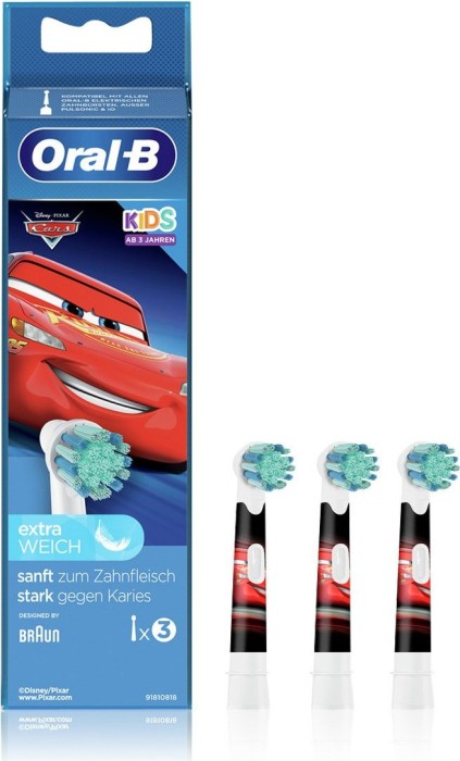 Oral-B Kids Mix Cars/Mickey/Princess Kinder-Ersatzbürste, 3 Stück