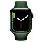 Apple Watch Series 7 (GPS) 45mm Aluminium grün mit Sportarmband Klee Vorschaubild