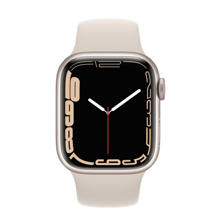 Apple Watch Series 7 (GPS) 41mm Aluminium Polarstern mit Sportarmband Polarstern