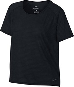 Nike Dri-FIT Miler Laufshirt kurzarm black/heather (Damen)