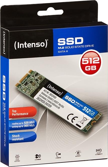 Intenso Top Performance 512 GB 2.5 (6.35 cm) internal SSD SATA 6 Gbps  Retail 3812450