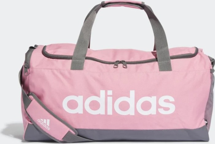 adidas Essentials logo Duffelbag Medium Sporttasche bliss pink/grey four/white
