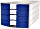 HAN Impuls Schubladenbox A4 blau/grau (1012-14)