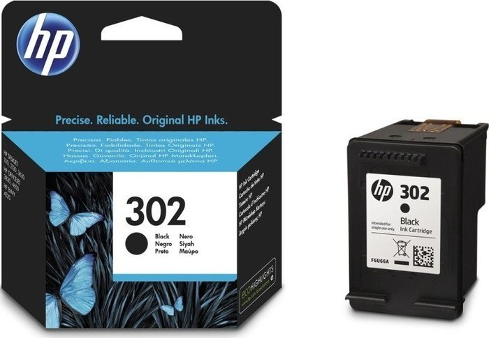 HP Druckkopf mit Tinte 302 schwarz (F6U66AE)