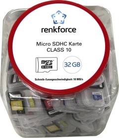 Renkforce Basetech Candybox microSDHC 32GB Kit, Class 10, 100er-Pack