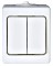 Kopp Standard przełącznik seryjny, biały arktyczny (563502007)