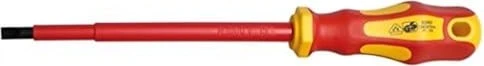 Produktbild von Bahco 611-6.5-150 Schlitzschraubendreher – 1,2x6,5x150 Mm, 260 Mm Gesamtlänge, Mit 2-Komponenten-Griff Und Aufhängöse – Hochwertiger Stahl, Profi-Werkzeug