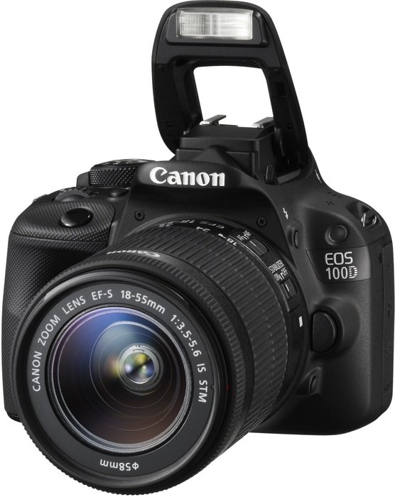 Canon EOS 100D schwarz mit Objektiv Fremdhersteller