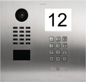 DoorBird D2101IKH IP Video Türstation für Einfamilienhäuser, Keypad Modul, Info Modul, Edelstahl V2A, gebürstet