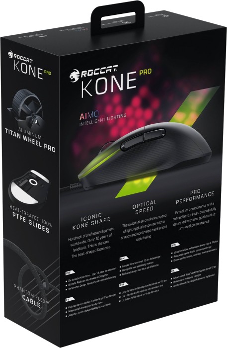 Roccat Kone Pro Ash Black, USB