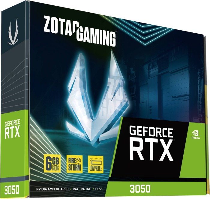 Zotac Gaming GeForce RTX 3050 Solo, 6GB GDDR6, HDMI, DP