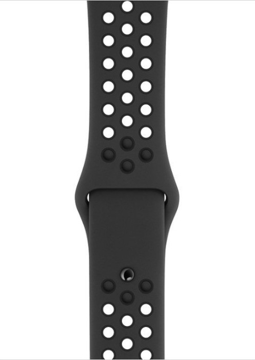 Apple Watch Nike+ Series 4 (GPS) Aluminium 44mm grau mit Sportarmband anthrazit/schwarz