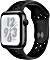 Apple Watch Nike+ Series 4 (GPS) Aluminium 44mm grau mit Sportarmband anthrazit/schwarz (MU6L2FD/A)