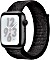 Apple Watch Nike+ Series 4 (GPS) Aluminium 44mm grau mit Sport Loop schwarz (MU7J2FD/A)