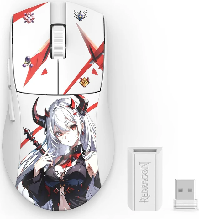 Mouse Gaming Redragon M916 PRO – Wireless 3 Modalità, 49g Ultraleggero, 26K DPI E Polling 4000Hz