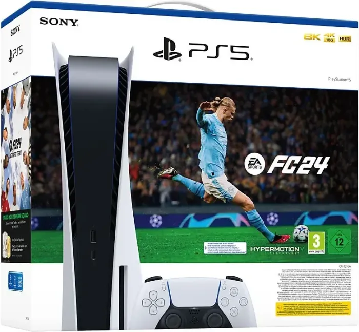 Sony PlayStation 5 - 825GB EA Sports FC 24 zestaw biały