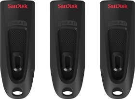 SanDisk Ultra 32GB schwarz, USB-A 3.0, 3er-Pack (SDCZ48-032G-G46T)