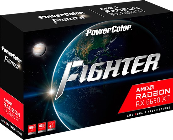 PowerColor Fighter Radeon RX 6650 XT, 8GB GDDR6, HDMI, 3x DP
