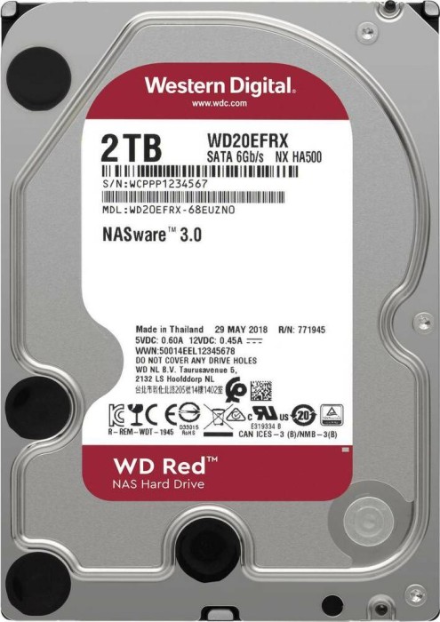 Western Digital WD Red Plus 2TB, 24/7, 512e / 3.5" / SATA 6Gb/s