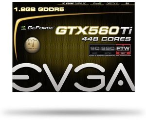 EVGA GeForce GTX 560 Ti 448, 1.25GB GDDR5, 2x DVI, HDMI, DP