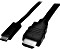 StarTech USB-C 3.0 [Stecker] auf HDMI [Stecker] Adapterkabel schwarz, 1m (CDP2HDMM1MB)