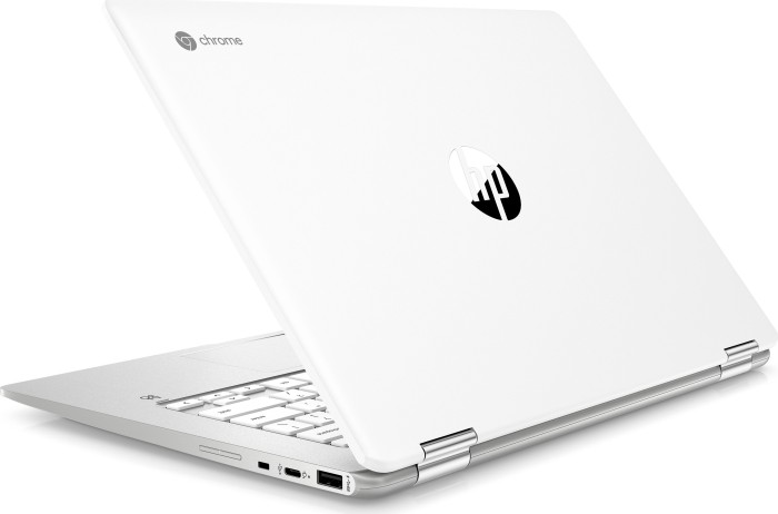 HP Chromebook x360 14b-ca0300ng Ceramic White, Celeron N4000, 4GB RAM, 64GB Flash, DE