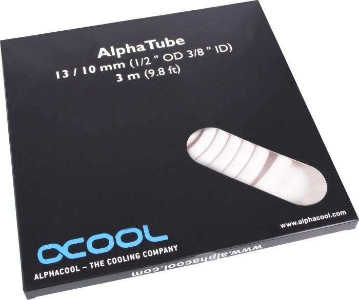 Alphacool AlphaTube HF, 13/10mm, 3m, UV weiß, retail