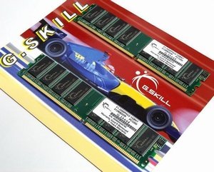 G.Skill NT Series DIMM Kit 1GB, DDR-400, CL2.5-4-4-8