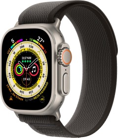 Apple Watch Ultra mit Trail Loop M/L schwarz/grau