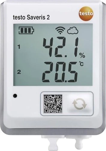 Produktbild von Testo 174 H BT Temperatur- Und Feuchte-Datenlogger – -20 Bis 70°C, 0–100% RF, Bluetooth, Inkl. App – Für HVAC & Co.