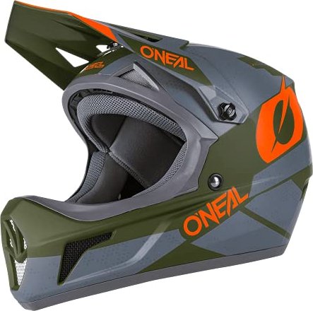 O'Neal Sonus Deft Fullface-Helm grau/oliv/orange