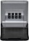 ABUS KeyGarage 727 Mini zur Wandmontage schwarz/silber, Schlüsselkasten, mechanische Zahlenkombination (77455)