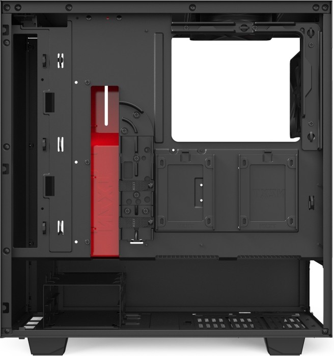 NZXT H510 schwarz/rot, Glasfenster