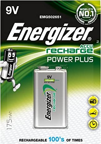 Energizer Accu Recharge Power Plus 9V-Block NiMH 175mAh