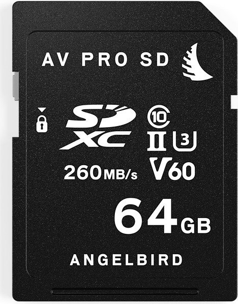 Angelbird AV PRO SD MK2 V60 R260/W140 SDXC 64GB, UHS-II U3, Class 10, 2er-Pack