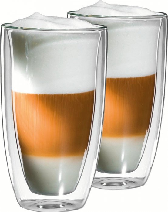 JURA Latte-macchiato-Glas 2er-Set (Höhe: ca. 140 mm)
