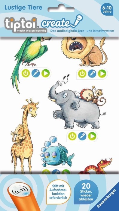 Ravensburger tiptoi Create Sticker Lustige Tiere