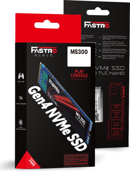MEGA Electronics Fastro MS300 SSD 2TB, M.2 2280 / M-Key / PCIe 4.0 x4