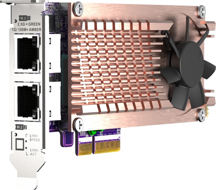 QNAP adapter LAN, 2x RJ-45, PCIe 3.0 x4