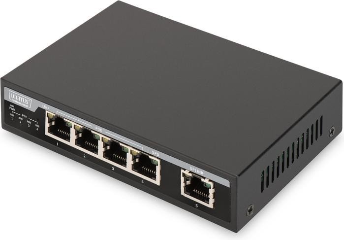Digitus Professional DN-953 Desktop Switch, 5x RJ-45, PoE+