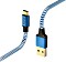 Hama Lade-/Datenkabel Reflective USB-C/USB-A 1.5m blau (178295)