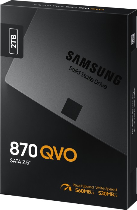 Samsung SSD 870 QVO 2TB, SATA (MZ-77Q2T0BW) starting from £ 127.07