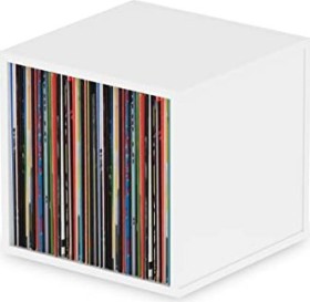 Glorius Record Box 110 Plattenregal weiß