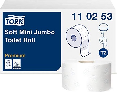 Tork Premium mini Jumbo 2 warstwy Großrollen-papier toaletowy biały, 12 rolki