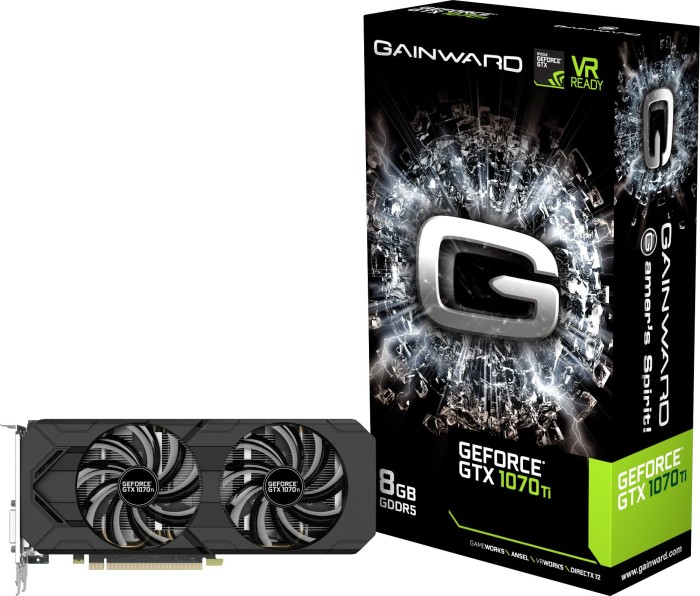 Gainward GeForce GTX 1070 Ti, 8GB GDDR5, DVI, HDMI, 3x DP