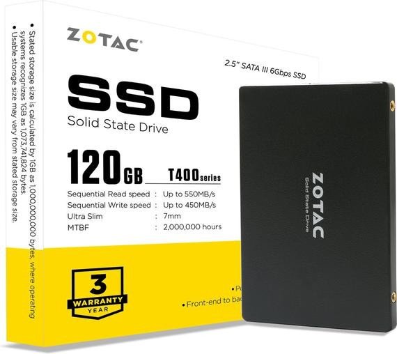 Zotac T400 SSD 120GB, 2.5"/SATA 6Gb/s
