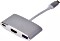 LMP USB-C auf HDMI/USB-A, silber (15090)