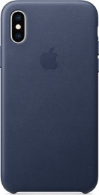 Apple Leder Case für iPhone XS mitternachtsblau
